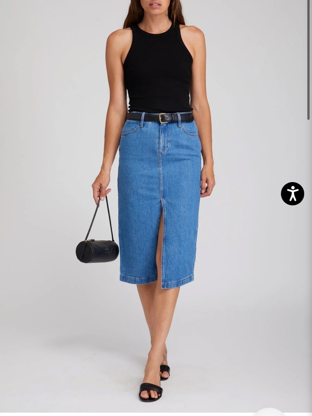 SPRWMN A-Line Pencil Skirt in Coco